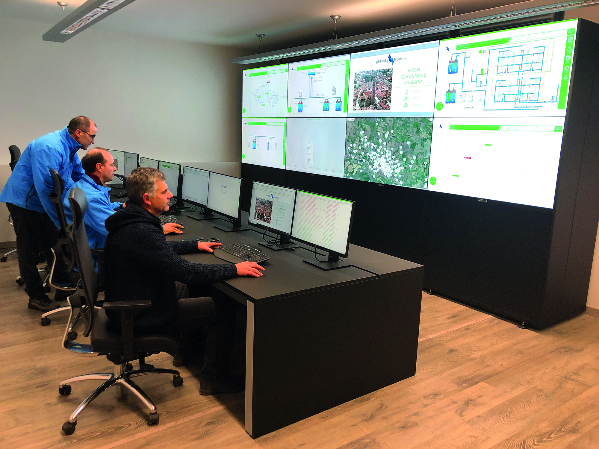 Sala controllo Padania Acque